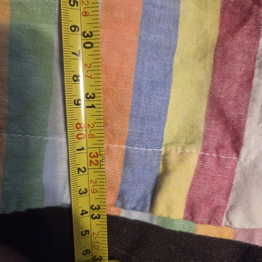 J.Crew Women's Multicolor Striped Linen-Cotton Blend Casual Dress. Sz PM - Picture 9 of 9